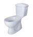 WC enfant complet Yumurcak Blanc avec dimensions adaptées et abattant enfant installé en salle de bain