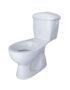 WC enfant complet Yumurcak Blanc avec dimensions adaptées et abattant enfant installé en salle de bain