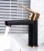 Mitigeur lavabo noir or rose Cozy design bicolore moderne salle de bain