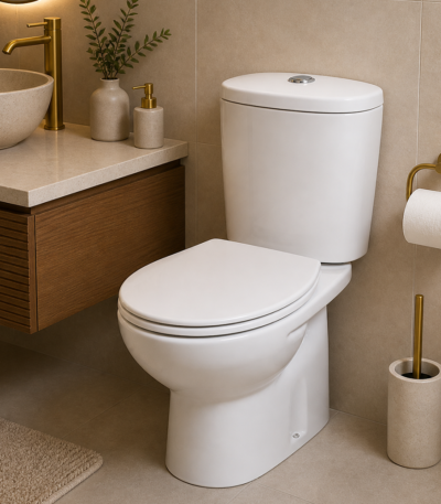 WC complet Victoria ROCA blanc céramique design classique avec abattant duroplast et double chasse d'eau