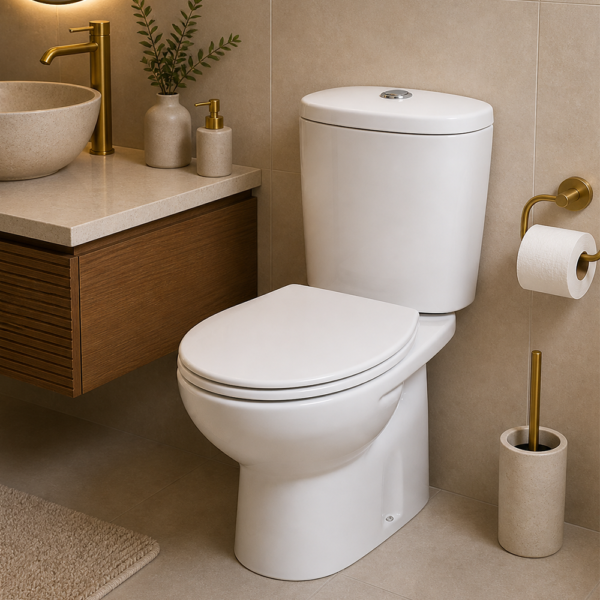WC complet Victoria ROCA blanc céramique design classique avec abattant duroplast et double chasse d'eau