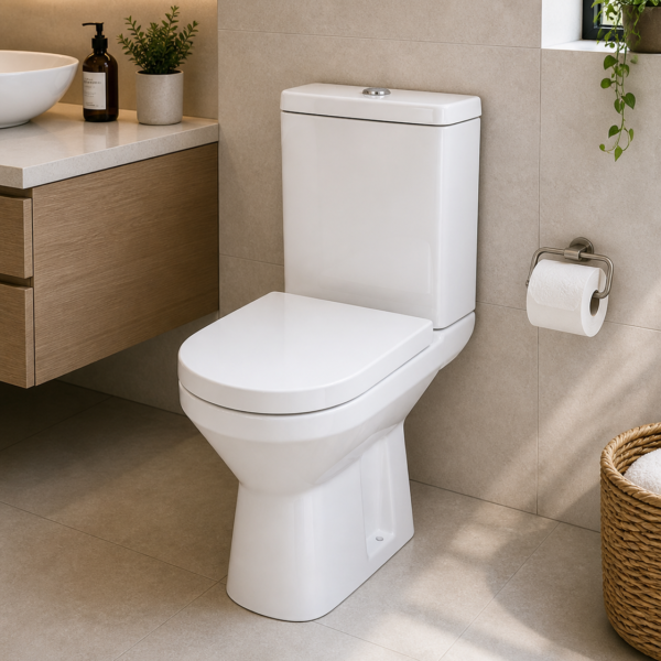 WC complet Yveline Orca blanc — Design monobloc économe
