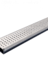 Caniveau linéaire 80 cm Nicoll cs80s avec grille inox perforée motif carré pour douche italienne moderne