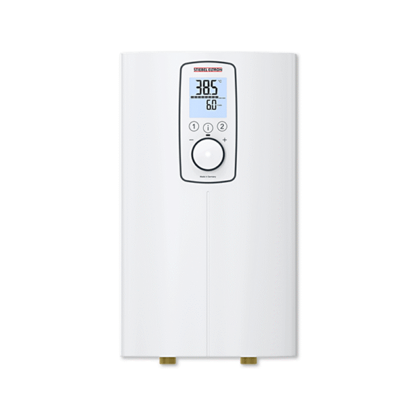Chauffe-eau instantané Stiebel Premium 6/8 kW - Chauffe-eau électrique instantané Stiebel Premium 6/8 kW blanc mural avec écran digital — chauffage sans réservoir pour salle de bain au Maroc