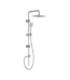 Colonne de douche chrome Robimed RM27005 avec tête carrée effet pluie et douchette ajustable
