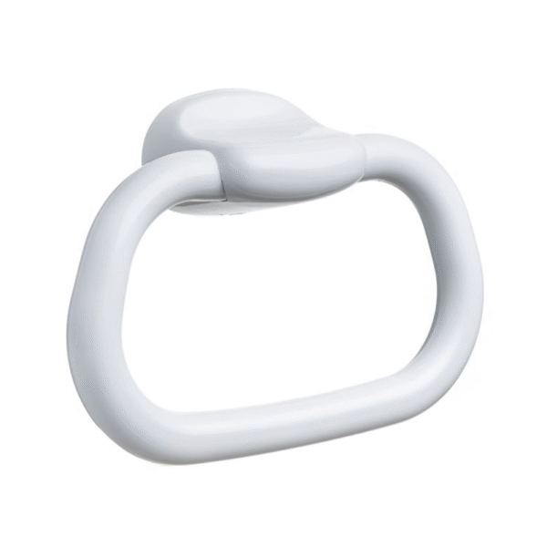 Porte serviette anneau Olympia Tatay blanc — accessoire mural minimaliste Tatay en polypropylène pour salle de bain