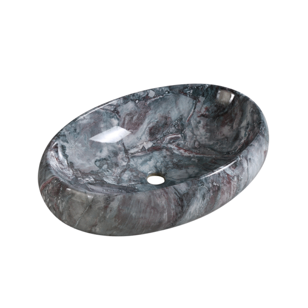 Vasque à poser ovale marbre 600 x 400 x 150 JARKO