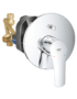 Mitigeur baignoire encastré Grohe Eurosmart finition chrome StarLight avec levier monocommande