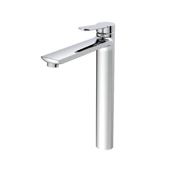 Mitigeur lavabo XL chrome Palma Robimed design minimaliste rectiligne pour vasque poser