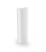 Colonne lavabo blanc Arena Orca en porcelaine vitrifiée avec design minimaliste rectangulaire, support et dissimulation plomberie