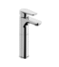 Mitigeur lavabo chromé TIEMME avec cartouche céramique pour vasque à poser — finition chrome brillant et levier unique