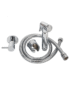 Mitigeur WC Remer 4 chromé avec douchette bidet ergonomique et support mural pour salle de bain