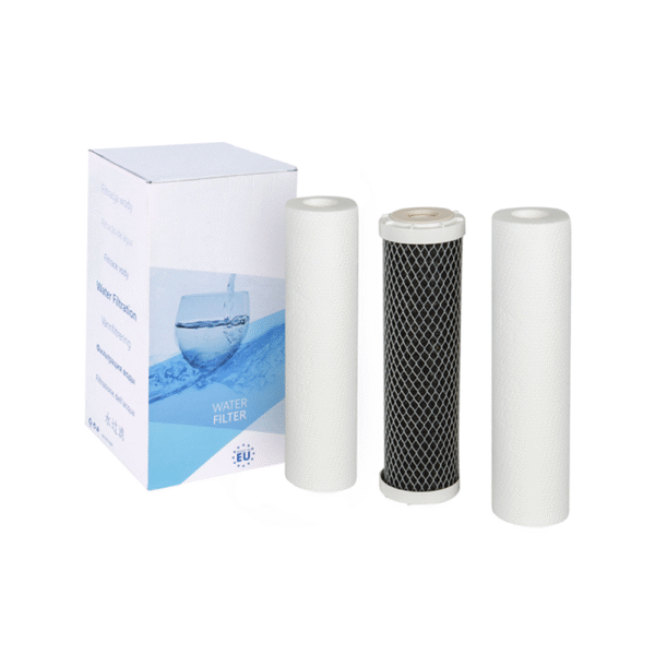 Cartouche triple FP3 Aquafilter - Cartouche triple FP3 CRT Aquafilter – Kit de filtration avec 2 sédiments et 1 charbon actif pour porte-filtre standard