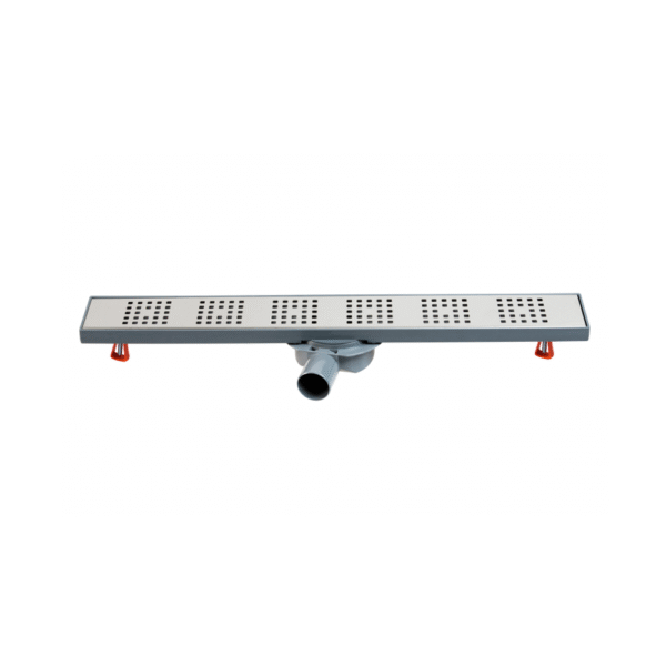 Caniveau de sol inox 50 Toledo STM avec grille perforée pour douche italienne — drain performance