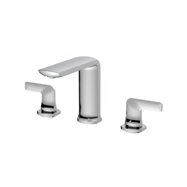 Mitigeur bain douche chrome Palma Robimed design géométrique mural