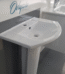 Lavabo 60cm blanc Yveline Odyssée – lavabo mural en céramique avec design moderne et trop-plein intégré