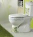 WC complet bébé Yumurcak Décoré blanc avec motifs colorés de ciel nuageux et personnages enfantins, dimensions ergonomiques pour apprentissage propreté