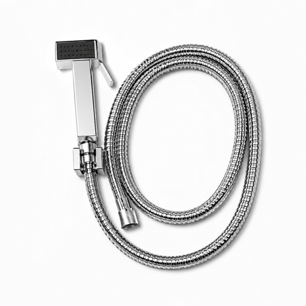 Shattaf WC laiton chrome carré Metrotec Gebomed