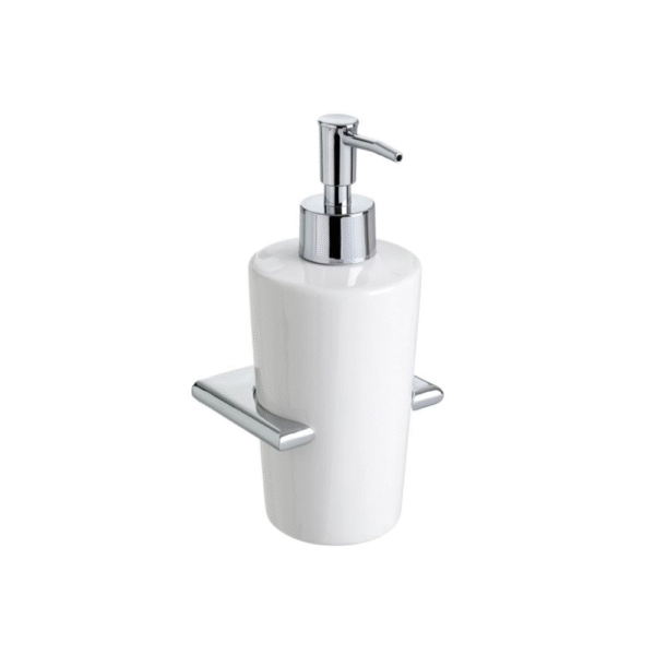 Distributeur savon mural Ronda 6647400 blanc ABS fixation murale