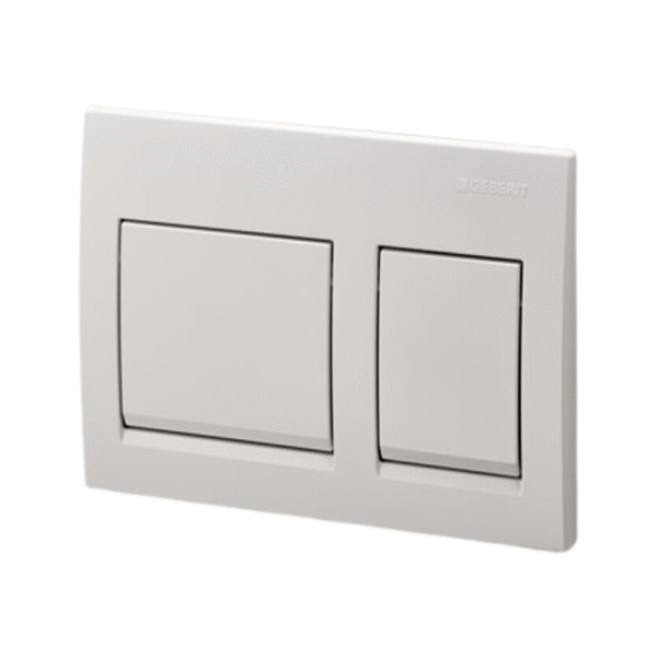 Plaque wc geberit Carre blanc