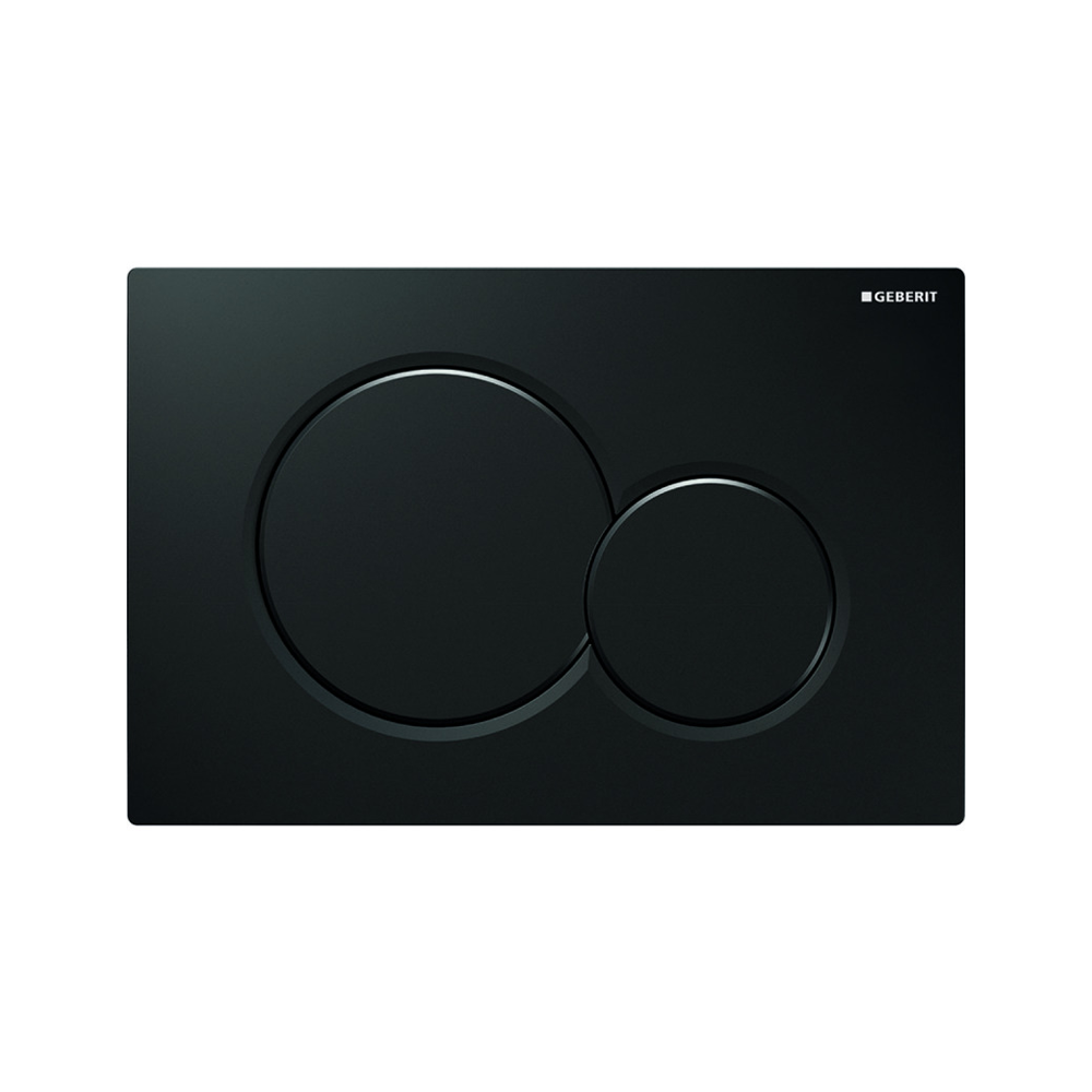 plaque11 Plaque wc geberit rond noir Matt – Image 1