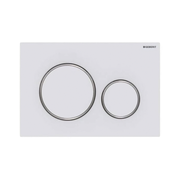 Plaque wc geberit Rond blanc