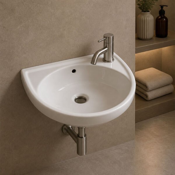 Lave main 35x28 ORCA compact céramique blanc