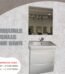 Meuble Monaco 60cm blanc brillant installation murale salle de bain CERASANI
