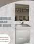 Meuble Monaco 60cm blanc brillant installation murale salle de bain CERASANI