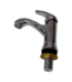 Mitigeur lavabo Clemed Gm 141102-h finition noir mat, levier de commande unique, eau chaude et froide, robinetterie de cuisine