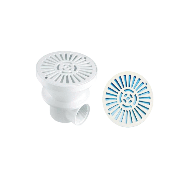 Bonde de fond grille blanche astral pool