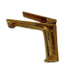 Mitigeur lavabo Nevada Gm Gold — finition dorée premium avec col de cygne orientable et commande monocommande, robinetterie économe d'eau pour cuisine moderne