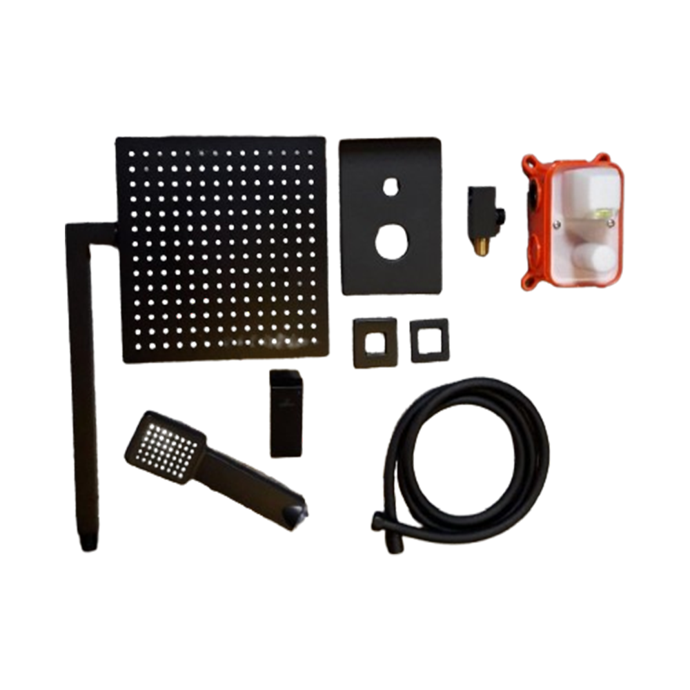 Mitigeur baignoire encastré noir Boras 254012 NM finition mate moderne