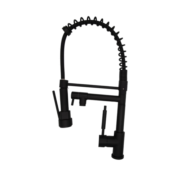 Mitigeur Cuisine Double Noir + Flexible Noir L45mb Clemed