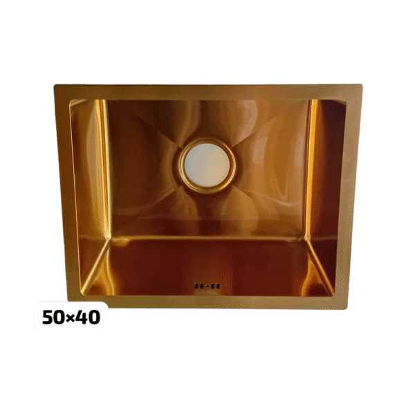 Évier 50×40 sous plan gold