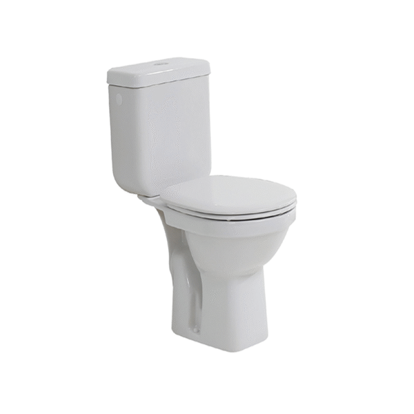 WC complet Tulipe blanc avec réservoir céramique pour salle de bain