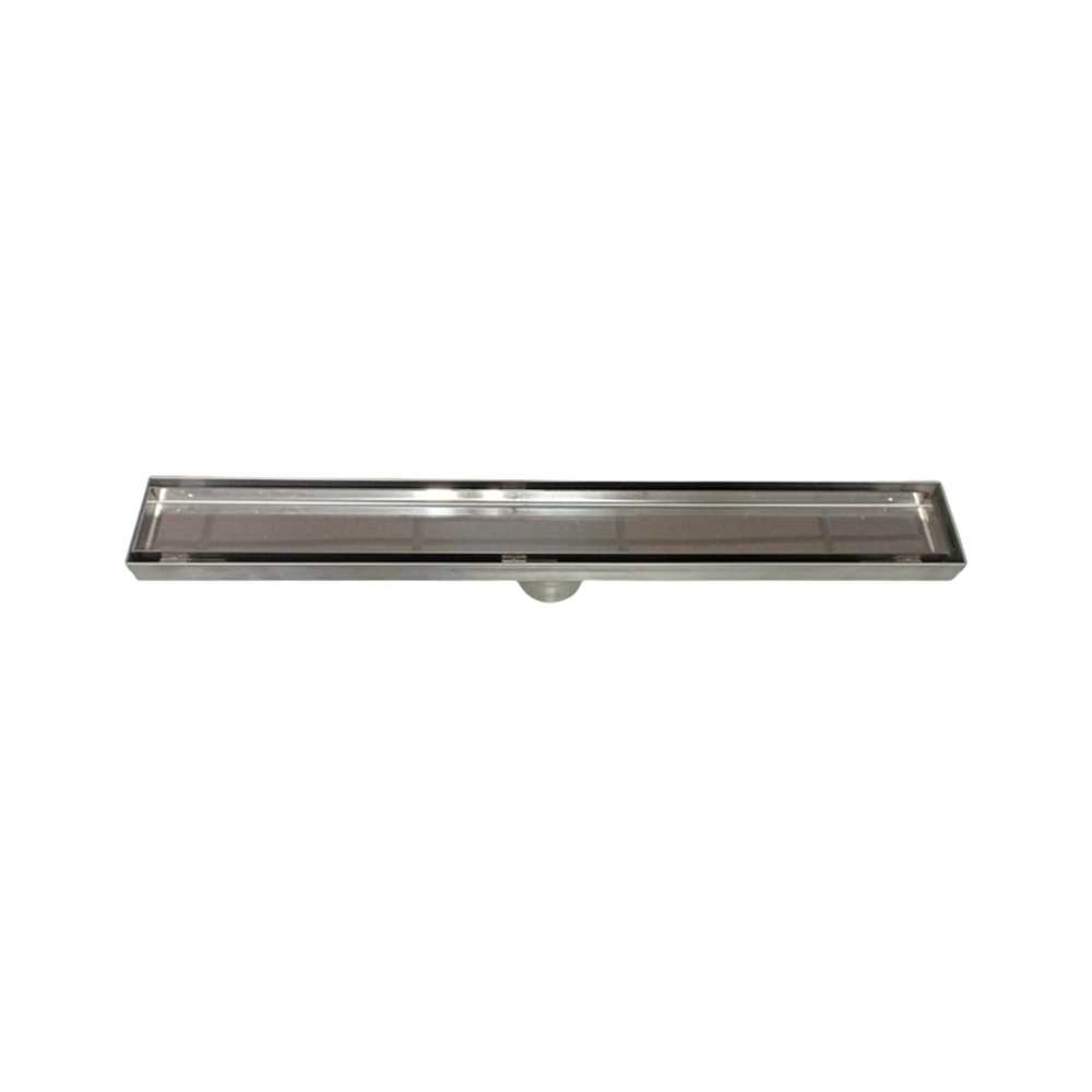 Caniveau inox 6x60 Ferplast S6a60/t49v spécial carrelage pour douche italienne