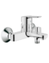 Mitigeur baignoire Grohe Bauedge 23334000 chrome design moderne robinetterie