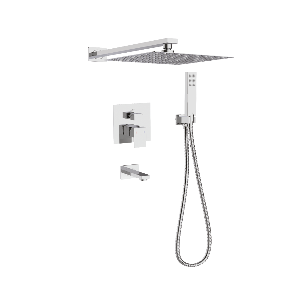 1 Kit De Douche Encastre Chrome Carre 5300 Mt Gebomed – Image 1