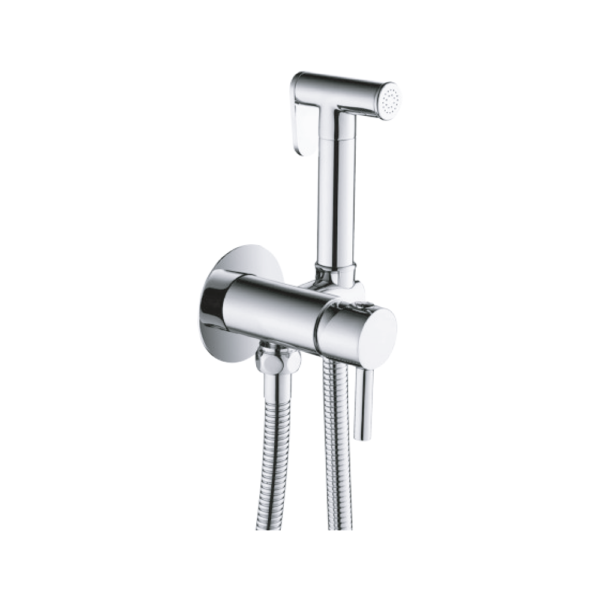 Mitigeur + Shattaf Wc Chrome Encastre Gebomed A1001mc