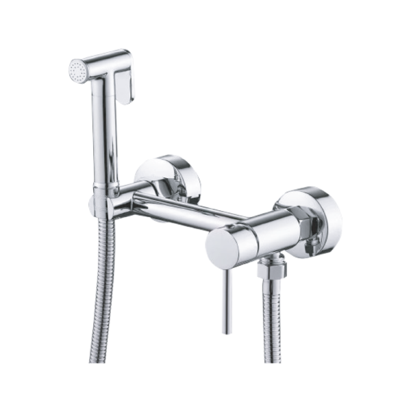 Mitigeur + Shattaf Wc Chrome Gebomed A2001mc Rond