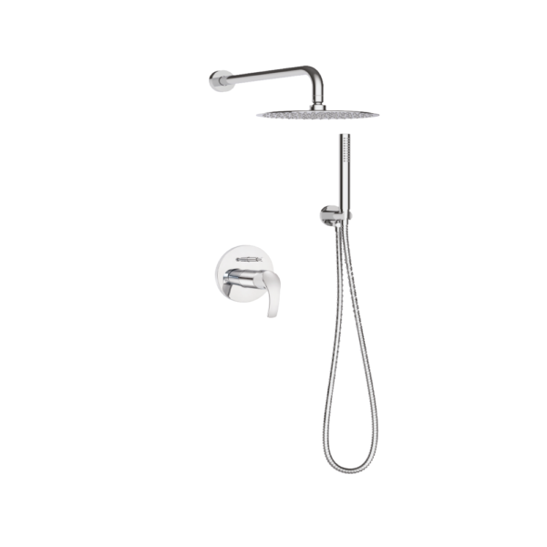 Kit De Douche Encastre Chrome Rond 5200 Mt Gebomed