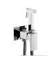 Mitigeur shattaf WC chrome encastré Gebomed A3001sc design carré pour installation sanitaire