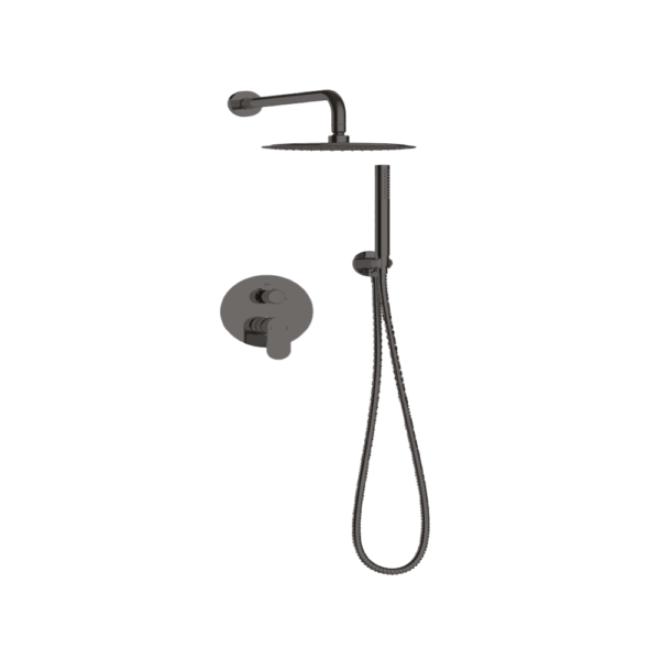 Kit De Douche Encastre Noir Rond 5100 Mtb Gebomed