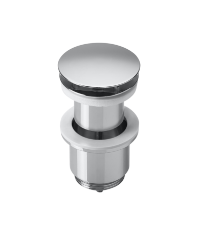 Bonde poussoir chrome Roca 505400000 finition brillante pour lavabo