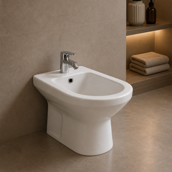 Bidet Yveline Blanc Suspendu Orca - Sanitaire Premium