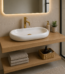 Vasque à poser oval blanc brillant - Vasque à poser oval Iris blanc brillant — design épuré pour salle de bains moderne, finition brillante immaculée