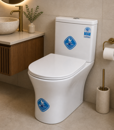Wc complet Aqua Spin carré blanc 84a8agw — toilette sanitaire professionnel moderne