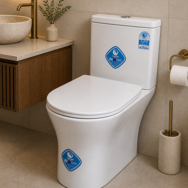 Wc complet Aqua Spin carré blanc 84a8agw — toilette sanitaire professionnel moderne