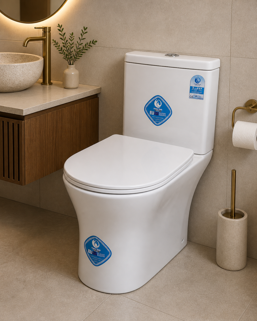 Wc complet Aqua Spin carré blanc 84a8agw — toilette sanitaire professionnel moderne
